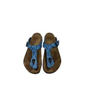 Birkenstock Gizeh Papillo Blue Thong Sandals Size 39-8/8.5